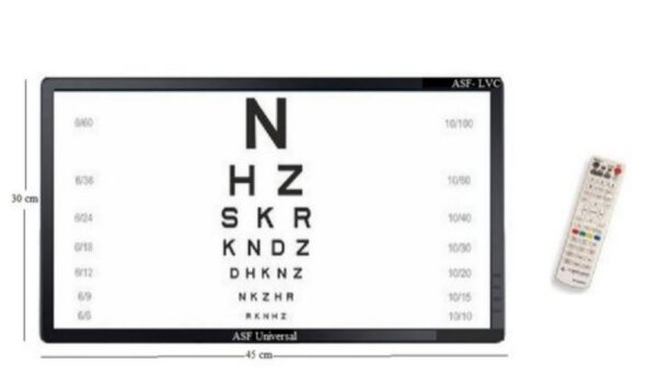 Visual Acuity Chart Led 18.5 Inches